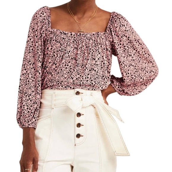 Square Neck Swing Jersey Top - Picture 4 of 9